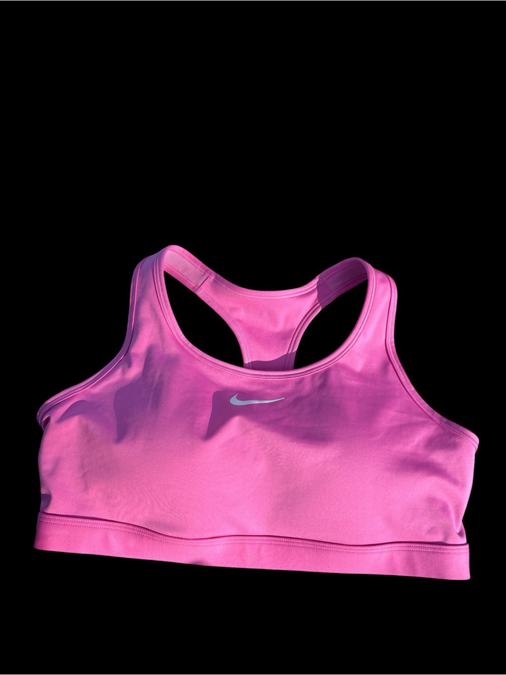 Nike Women’s Hot Pink Racerback Sports Bra with Swoosh